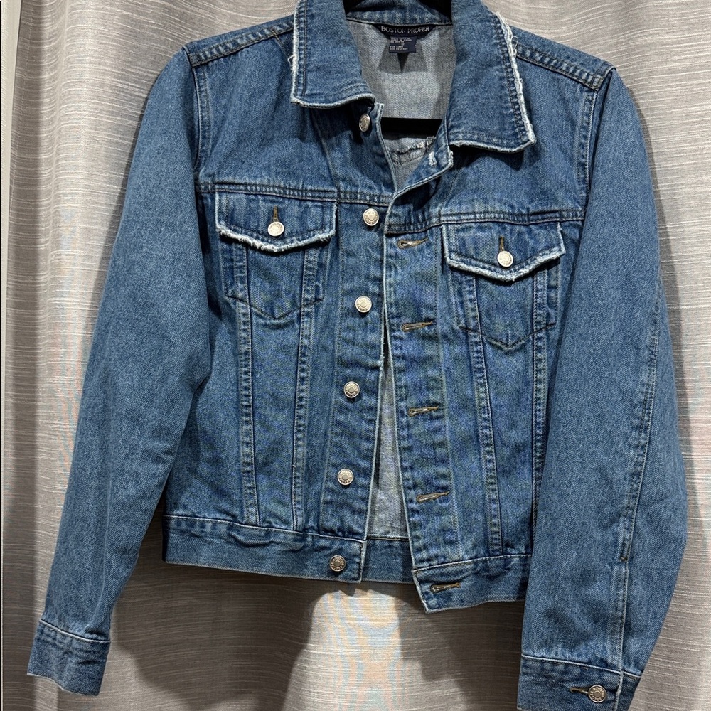 Boston Proper Classic Blue Jean Jacket